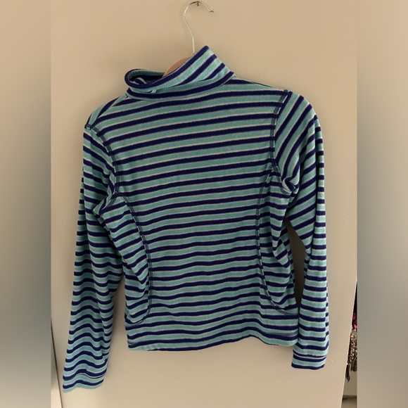 striped columbia fleece zip up - Picture 2 of 2